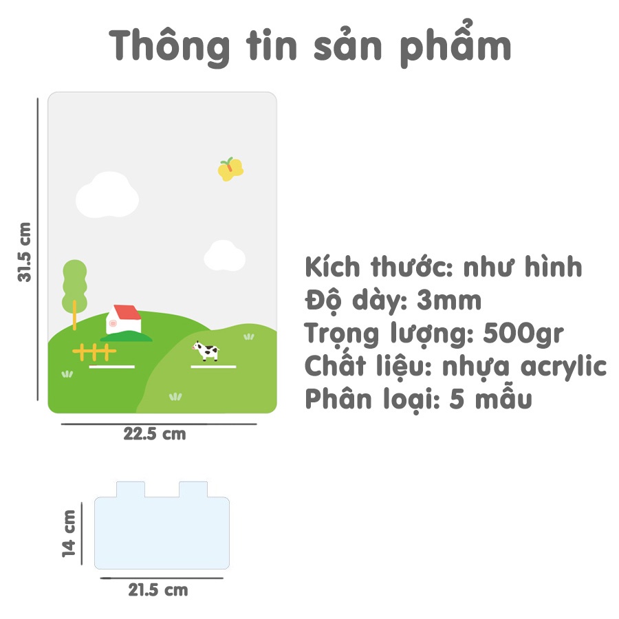 Giá Kệ Đỡ Bảng Ghi Chú Trang Trí Hoạt Hình Dễ Thương Phong Cách Nhật Bản