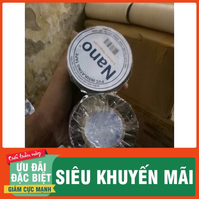 [Nhập mã HUYBAAA5K giảm 5k đơn hàng 150k] Băng dính điện, băng keo cách điện SIÊU DÍNH MÀU ĐEN