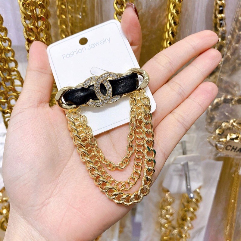 Cài áo đính đá cao cấp, tag cài áo nữ, ghim cài áo vest nam phụ kiện đính ngọc cho con trai - MS03