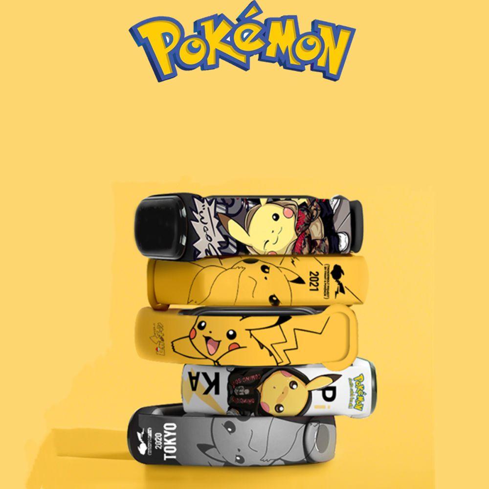 Đồng Hồ Đeo Tay Điện Tử Thông Minh Silicon Mềm Họa Tiết Hoạt Hình Pokemon Có Đèn LED Dành Cho Bé Gái