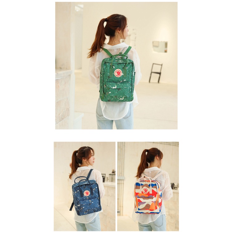 Balo Đi Học Thời Trang Unisex  Chống Nước Kanken art 2019- Đựng vừa laptop 14 inch