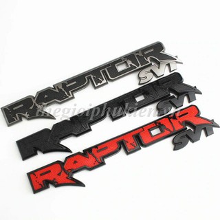 Logo chữ RAPTOR 3D nổi dán trang trí cho Xe Ford Ranger