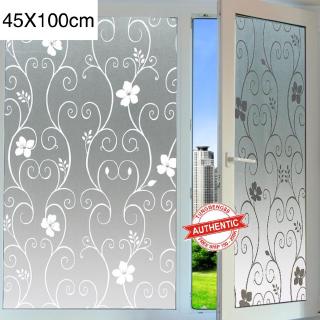 Giấy Dán Kính Mờ Họa Tiết Hoa 45x100cm