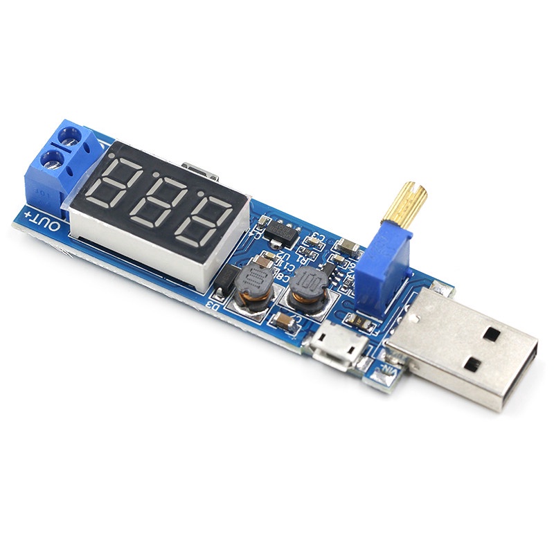 Mạch Nguồn Đa Năng DC1.2-24V 0.5A🍀Mạch Tăng Áp Kiêm Giảm Áp DC3.5~12V Ra 1.2~24V USB Và Micro USB💚Nguồn USB Có Màn Led