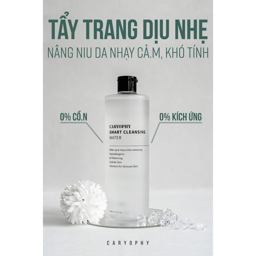 Nước tẩy Trang Thông Minh Caryophy Không chứa Cồn Smart Cleansing Water