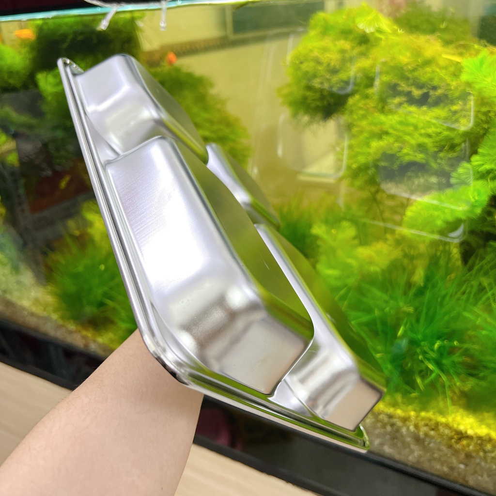 Khay ăn 4 ngăn - khay inox đựng thức ăn - khay cơm inox 4 ngăn hàng CAO CẤP
