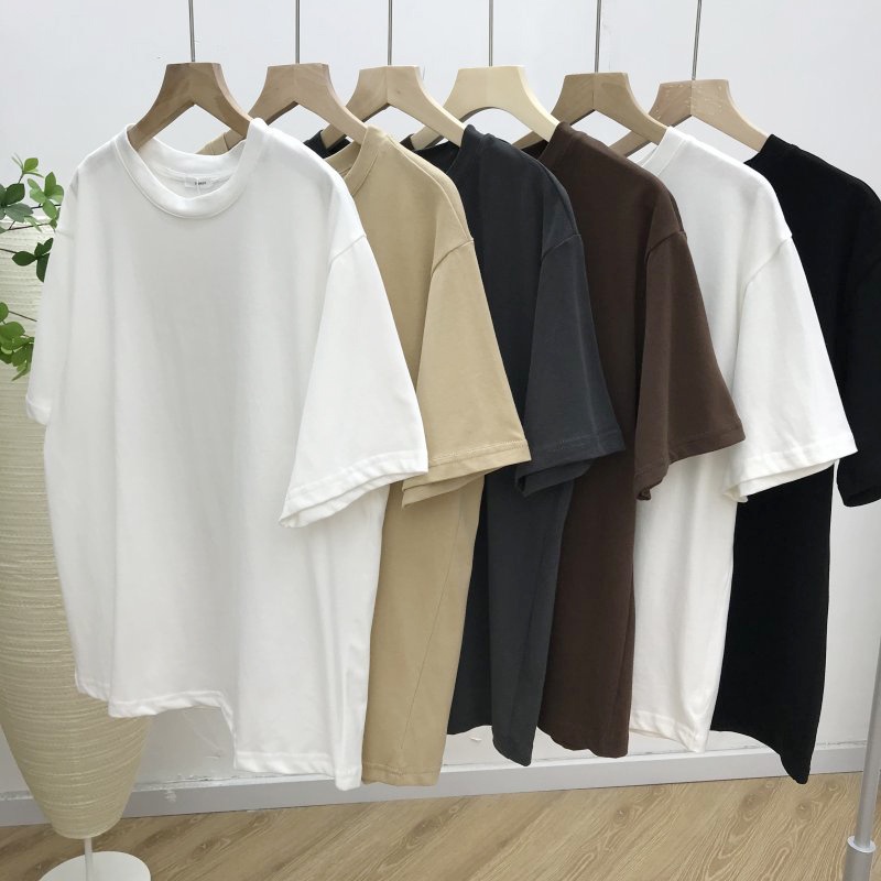 Áo thun trơn unisex tay lỡ nam nữ nhiều màu siêu hót mùa hè - áo phông đơn giản