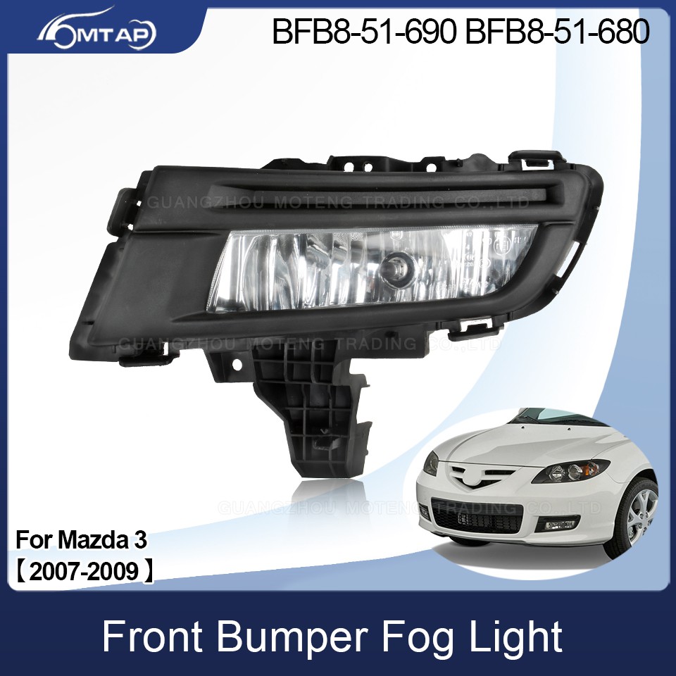 MTAP Trước Đèn Sương Mù Đèn Lái Xe Đèn Sương Mù Cho MAZDA 3 M3 2007 2008 2009 Foglights