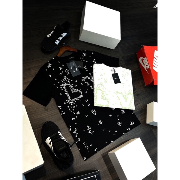 Áo Thun Lv nam nữ in hoạ tiết - Áo Phông Nam cổ tròn Lv 2 màu trắng đen thun cotton cao cấp giá rẻ mùa hè