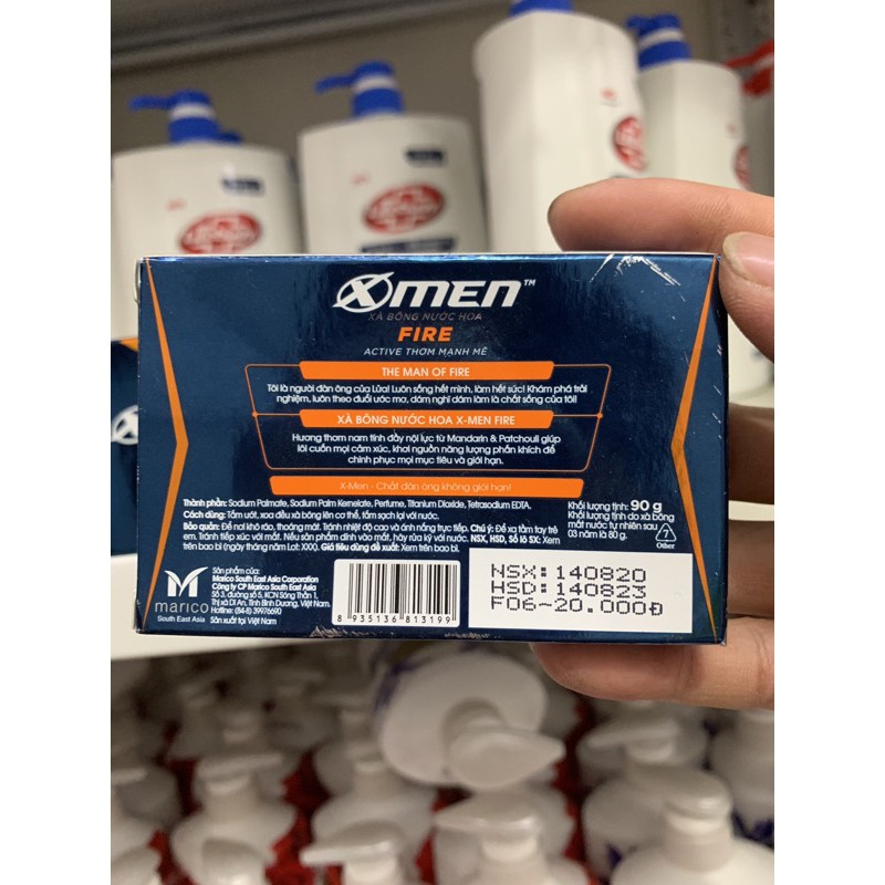 Cục Xà bông cục X-Men Fire 90g (Mầu Cam)