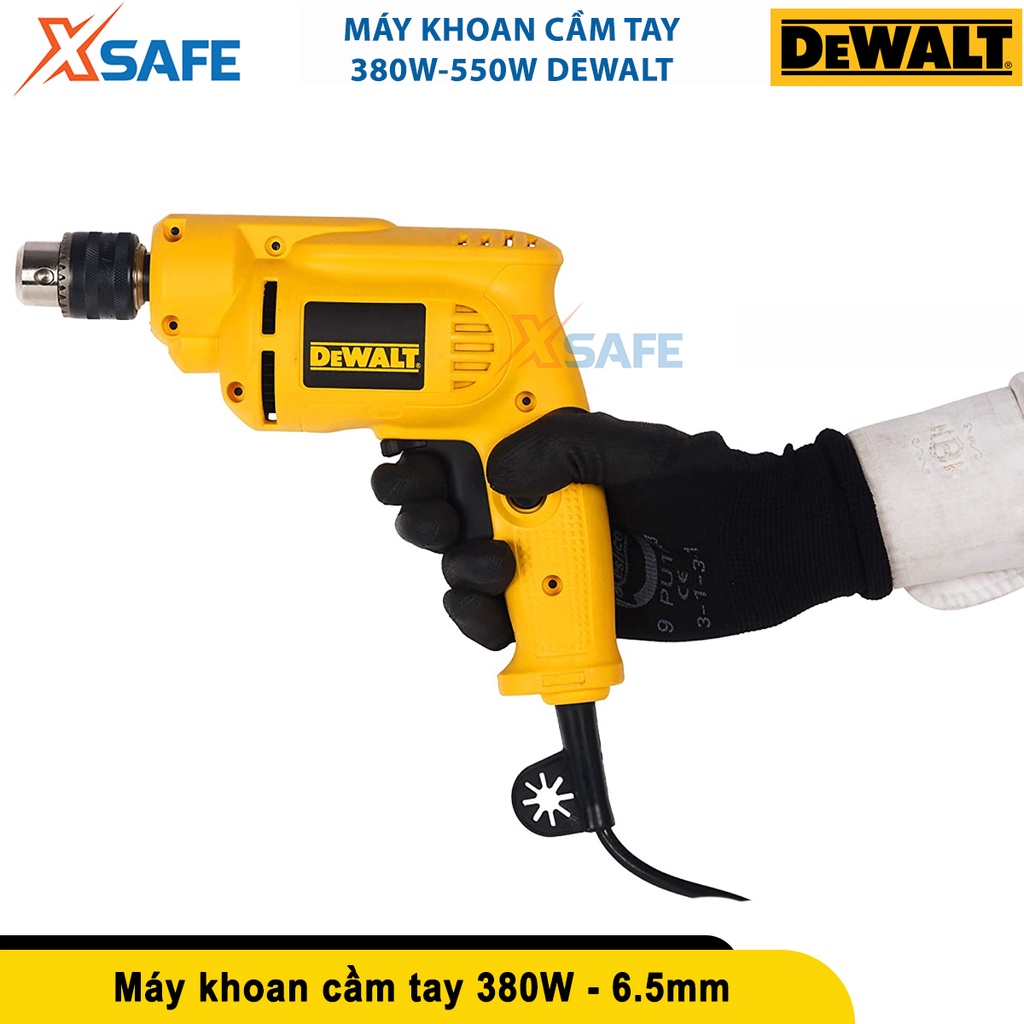 Máy khoan đa năng 380w-550w Dewalt, máy khoan sắt dùng điện có khả năng khoan sắt và gỗ, khả năng đảo chiều[CHÍNH HÃNG]