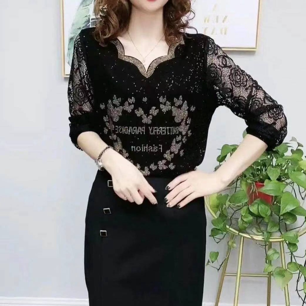 Áo Ren Tay Dài Phong Cách Phương Tây Thời Trang Mùa Thu Mới