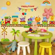 Decal dán tường happytrave 1m5 x 1m2 (mới)