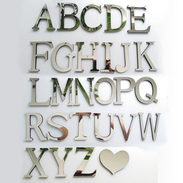 Decal Dán Tường 26 Chữ Cái 3d