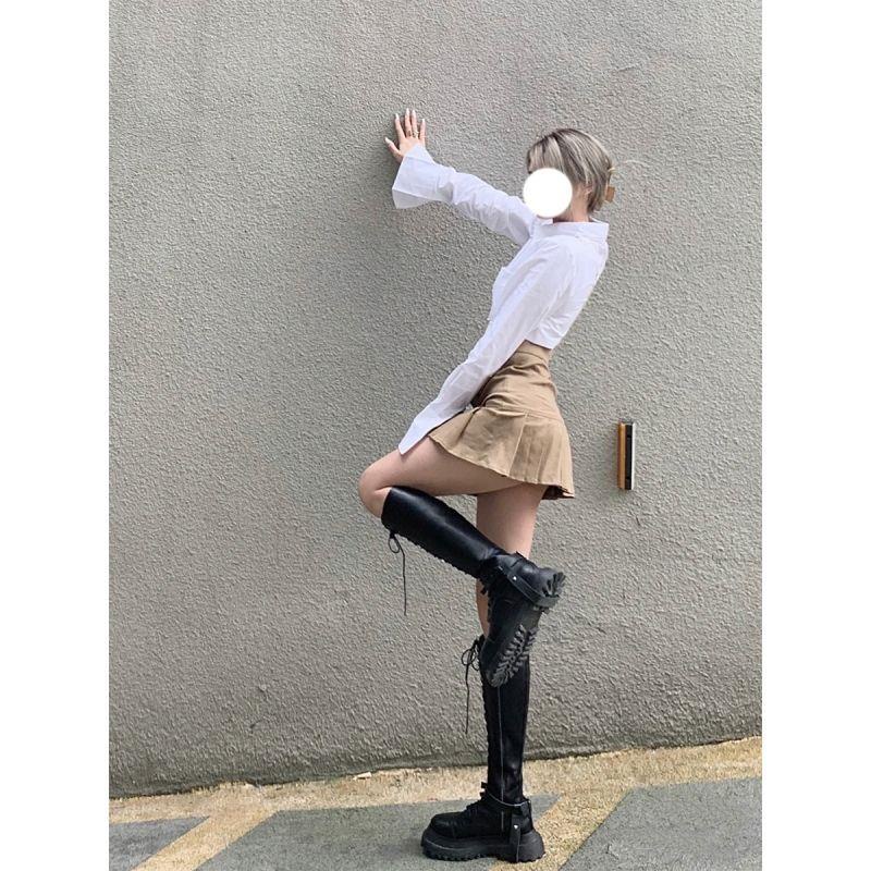 Bộ Áo Sơ Mi + Chân Váy Ôm Dáng Quyến Rũ Dành Cho Nữ