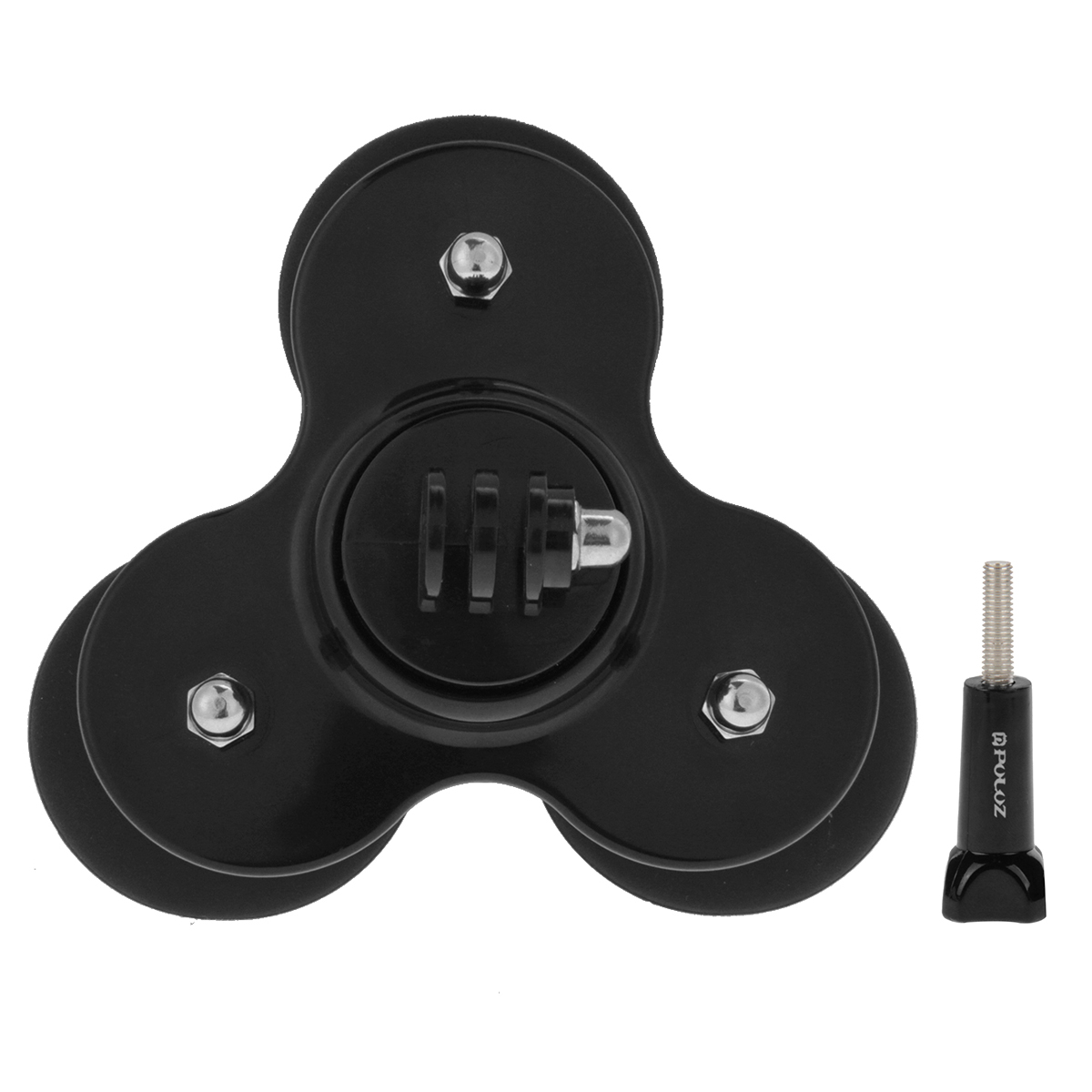 PULUZ Triangle Suction Cup Gopro Universal Mount with Screw for GoPro Hero 8 Hero 7 HERO 6 5 5 Session 4 Session for Xiaoyi and Other Action Cameras