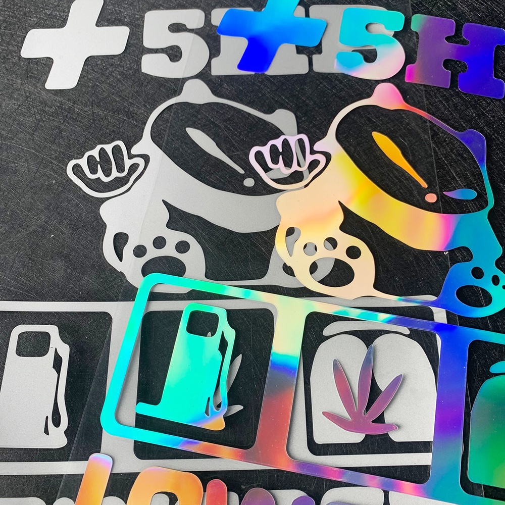 Miếng Dán Phản Quang Trang Trí Kính Chắn Gió Xe Hơi Kiểu Nhật Bản