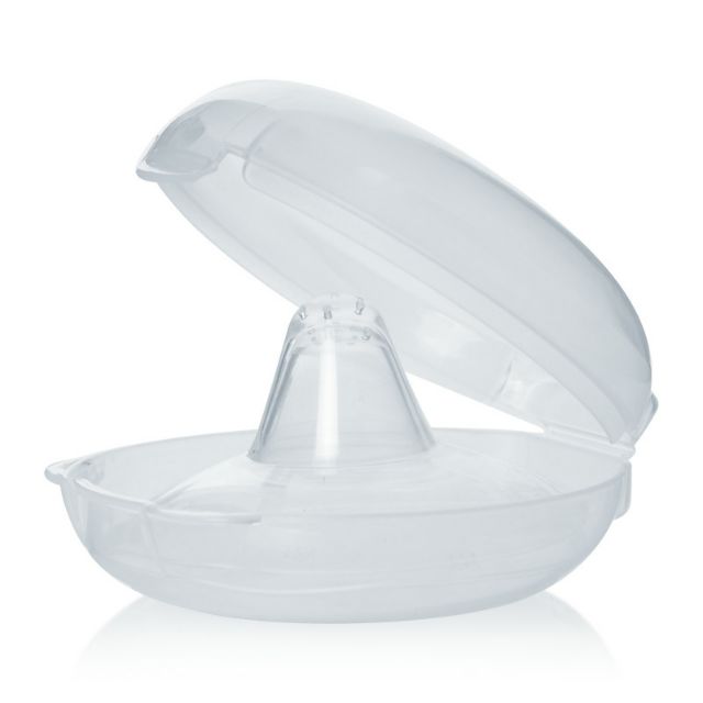 (Đầu ti nhọn) Hộp 02 cái trợ ti ngực silicone mềm cho Mẹ hỗ trợ cho bé bú Upass UP1001N (Made in Thailand)