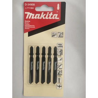 Chính hãng - bộ 5 lưỡi cưa lọng cắt kim loại t118a makita d-34908