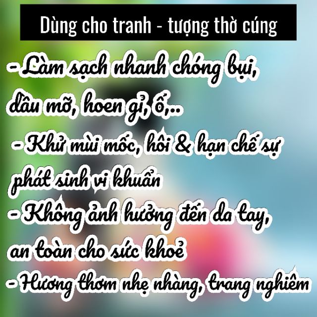 Bình xịt nước lau bàn thờ ASA® 350ml (làm sạch bụi, dầu mỡ, nấm mốc / tạo hương thơm an nhiên dễ chịu)