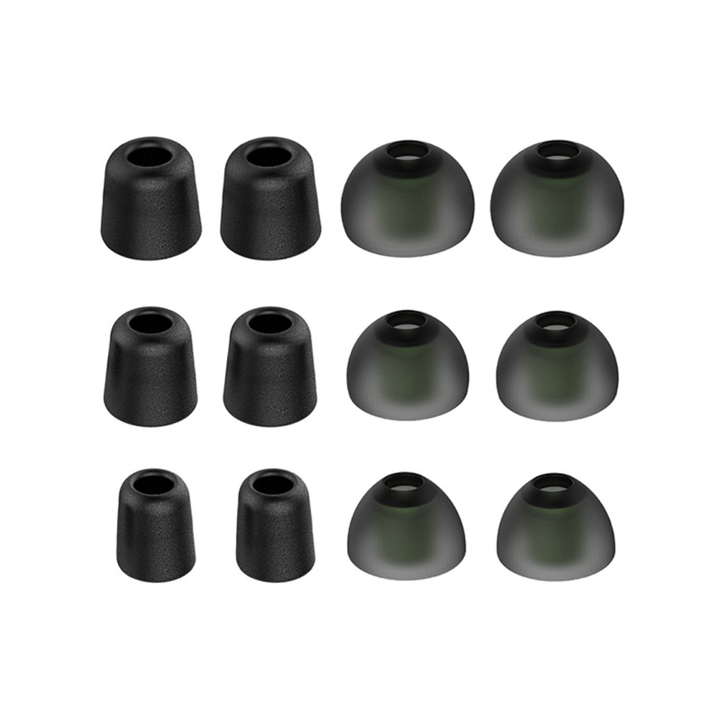 Set 6 Cặp Nút Tai Nghe Nhét Tai Bằng Silicon Mềm Cách Âm