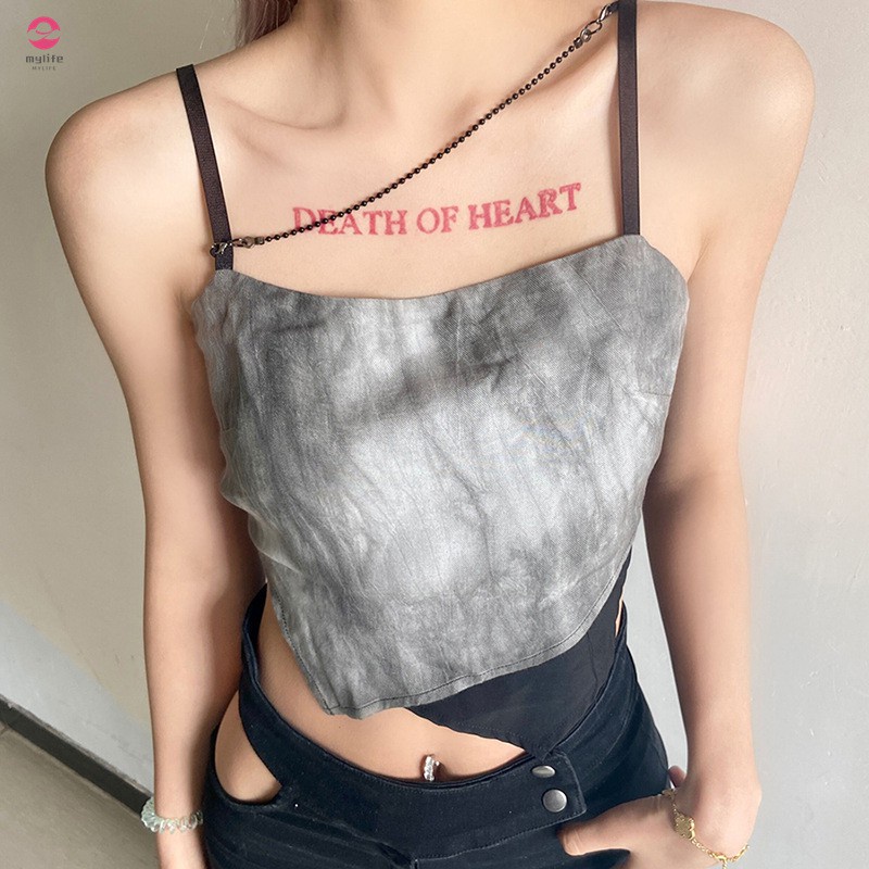 Áo Hai Dây Màu Sắc Tương Phản Thời Trang Mùa Hè Cho Nữ | BigBuy360 - bigbuy360.vn