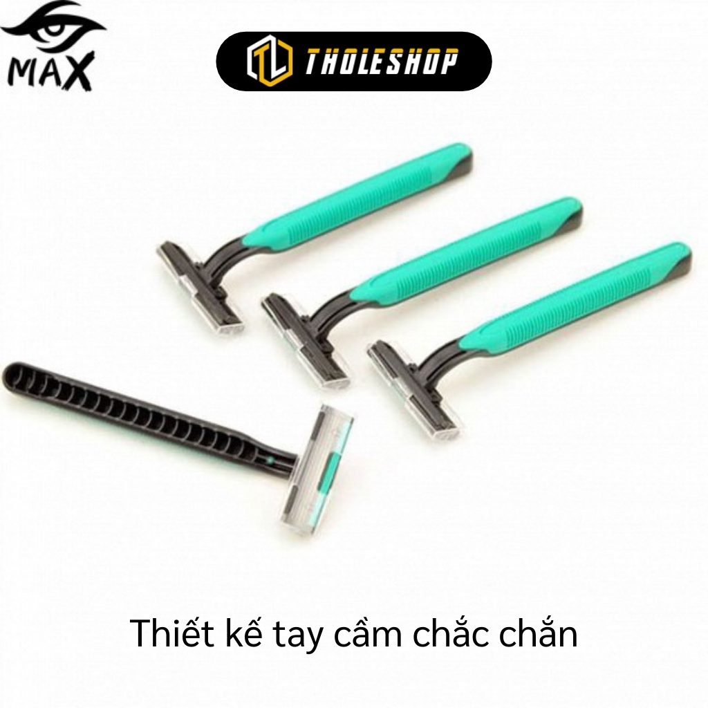 Dao Cạo Râu - Hộp 4 Cây Dao Cạo Râu 3 Lưỡi Sắc Bén, Không Làm Tổn Thương Da 5374