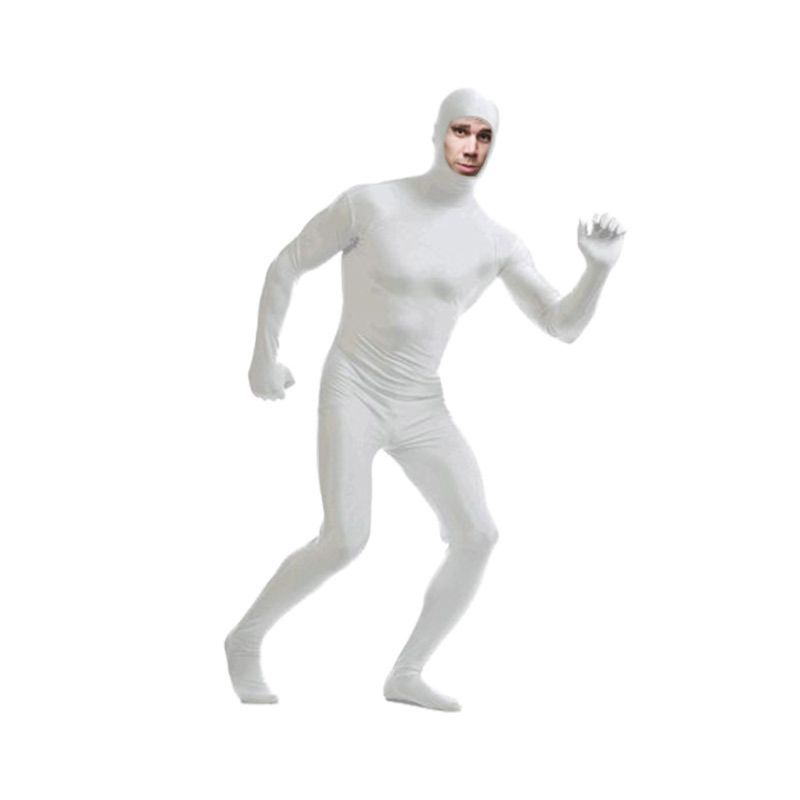 Bộ đồ liền thân hở mặt hóa trang Zentai halloween co giãn có dây kéo lycra spandex