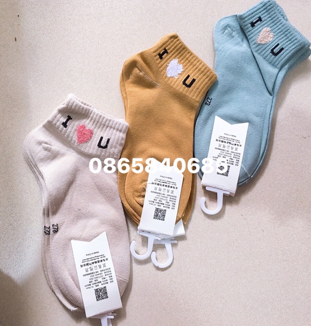 Tất cổ ngắn nữ cottong dày dặn