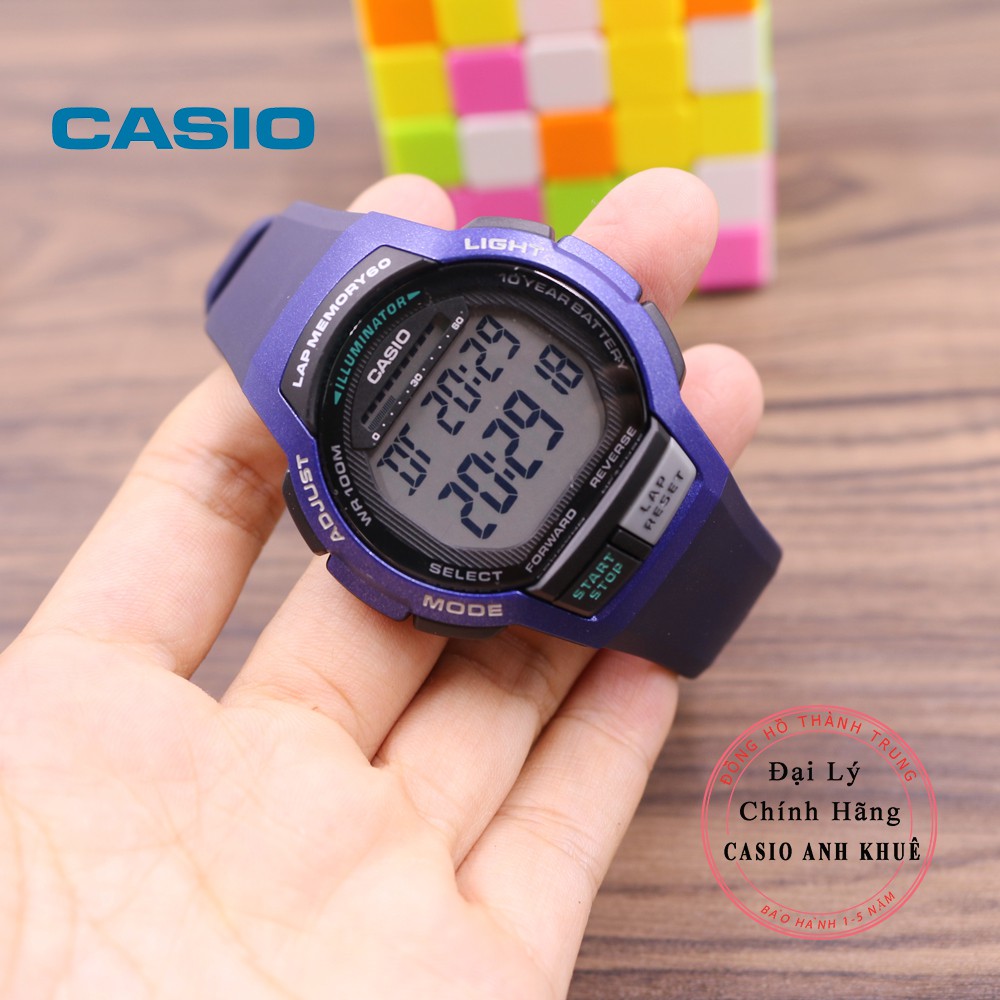 Đồng hồ điện tử Nam Casio WS-1000H-2AVDF dây nhựa