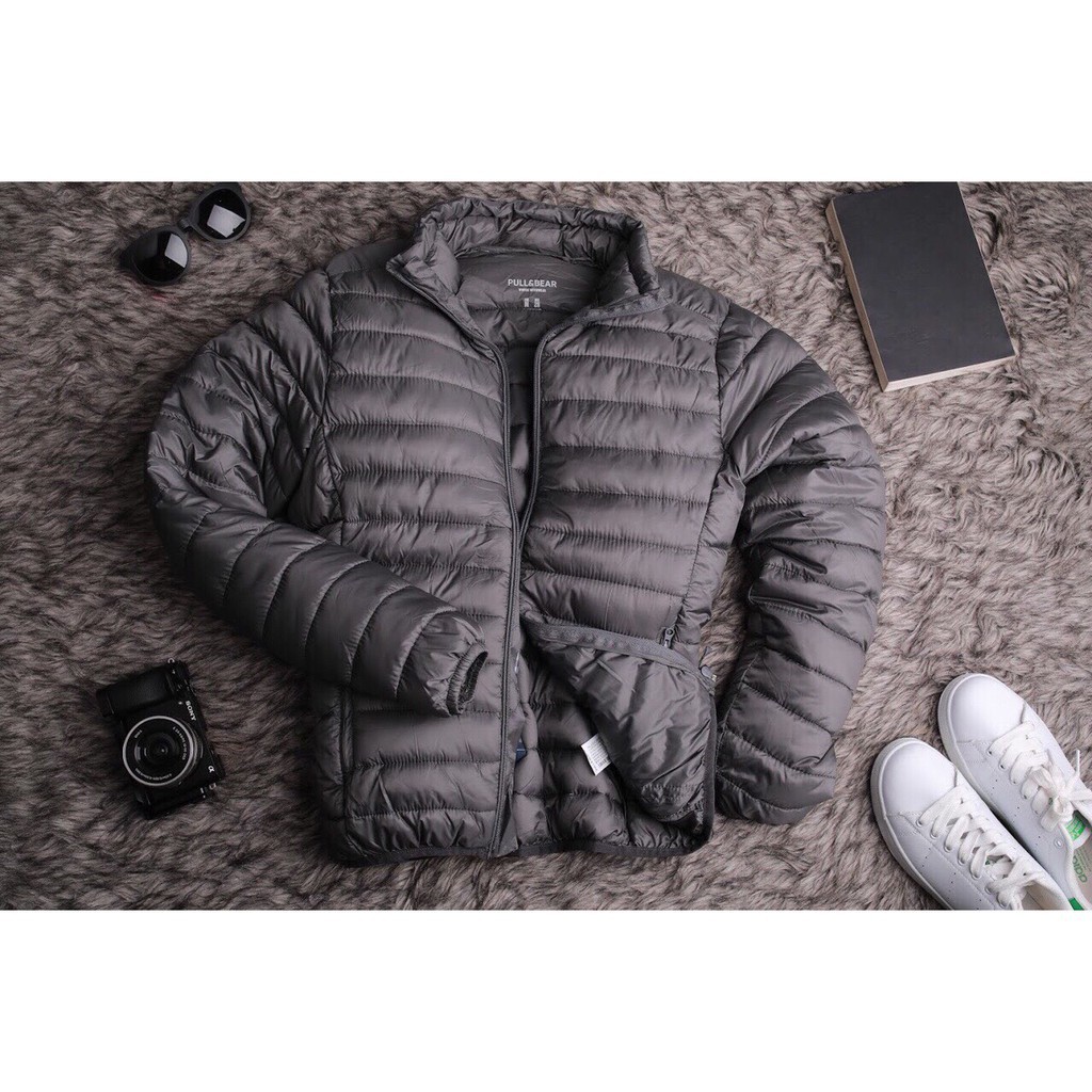 Áo phao lông vũ mầu GHI TỐI.hàng việt nam xuất khẩu,bền đẹp- the men shop -Hàng nhập khẩu