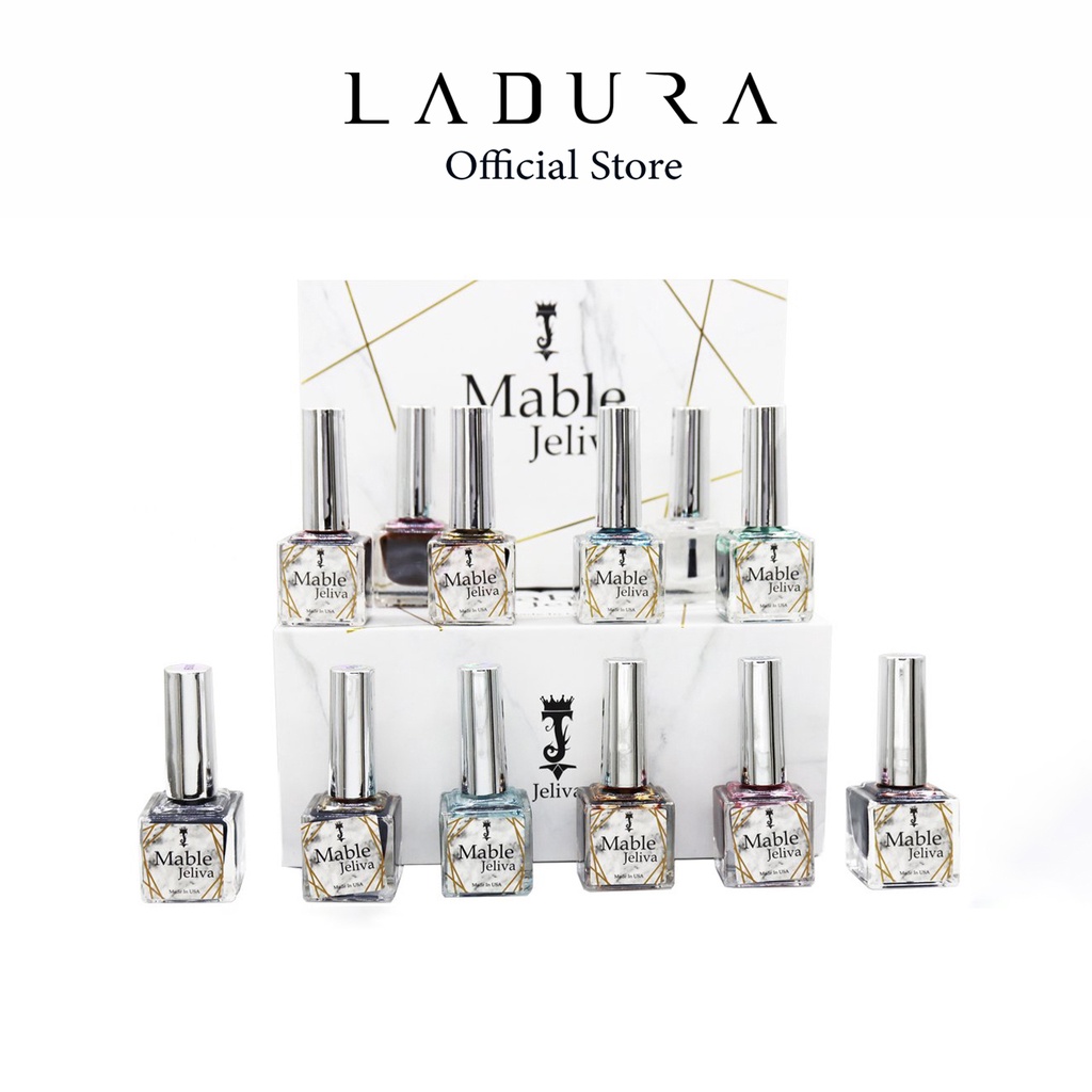 Set cồn loang nail Jeliva LADURA 12 màu