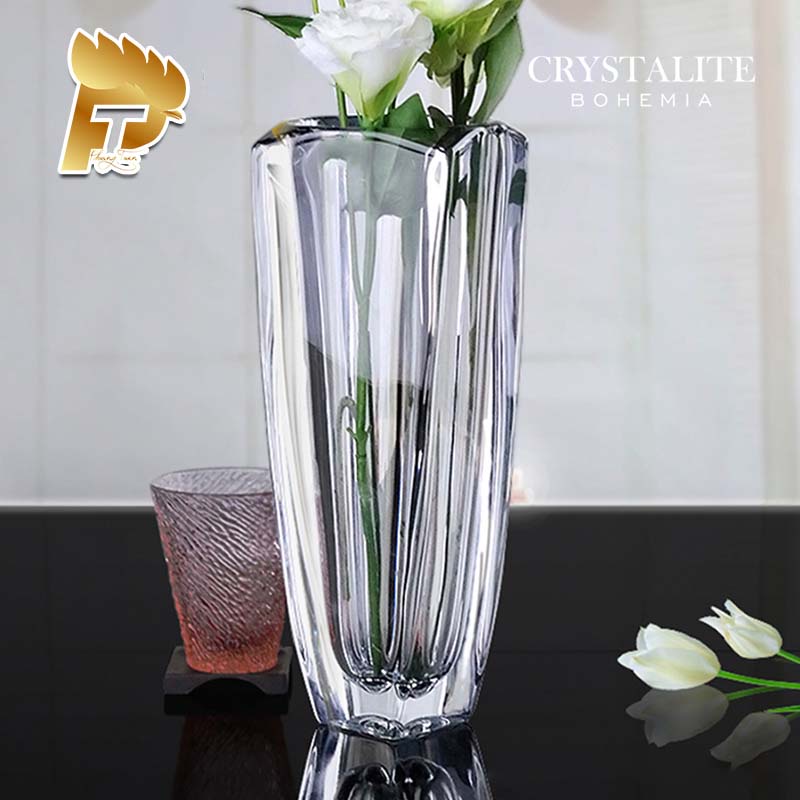 BÌNH HOA PHA LÊ TIỆP NHẬP KHẨU CHÍNH HÃNG CAO 28 CM