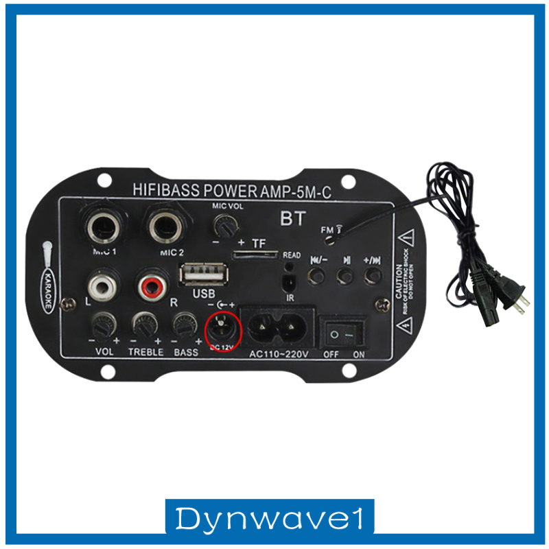 Bảng mạch khuếch đại âm thanh bluetooth 1 / 5 " 12V có mic + điều khiển từ xa