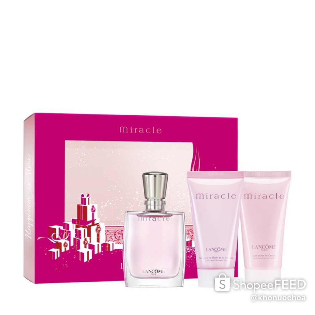 [SALE SỐC] 💥 Gift set nước hoa nữ Lancome Miracle chính hãng . Sales NEW 2020