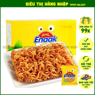 Thùng 24 gói Snack mì Enaak Extra Indonesia cho bé, mì tôm ăn sống, mì ăn