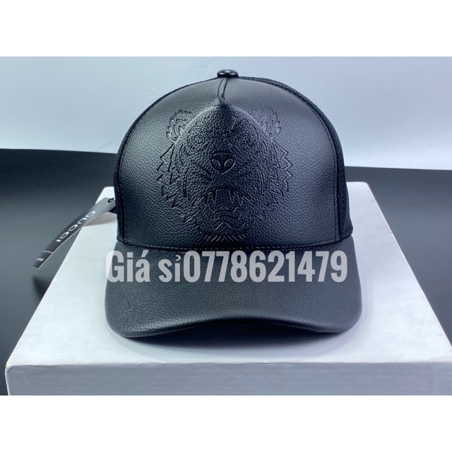 Mũ lưỡi trai - nón kết nam nữ lưới phối da 3D cọp  Full tem Gci thể thao thời trang