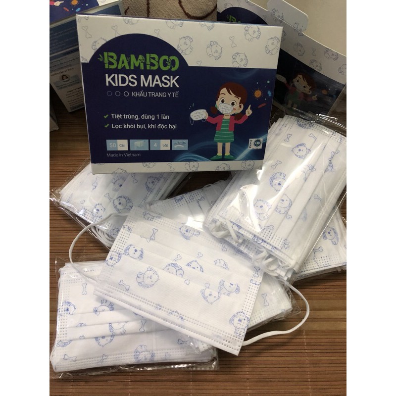 Khẩu trang y tế kid mask trẻ em hộp 50 cái | BigBuy360 - bigbuy360.vn