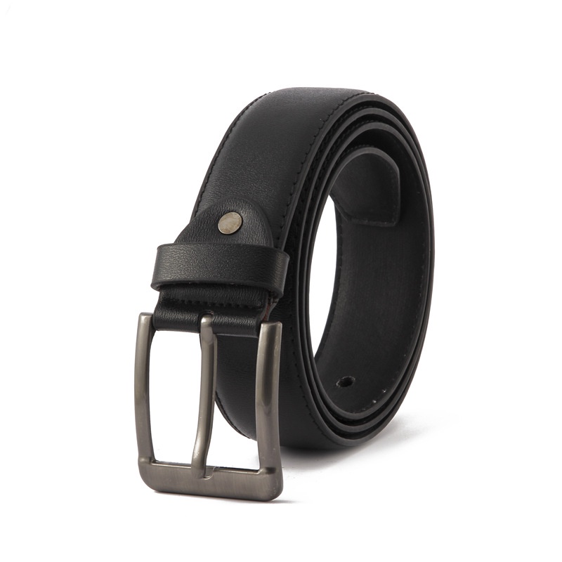 Thắt lưng da nam, dây lưng da nam mặt khóa kim sang trọng, phù hợp mọi loại quần - 2 màu Nâu Đen