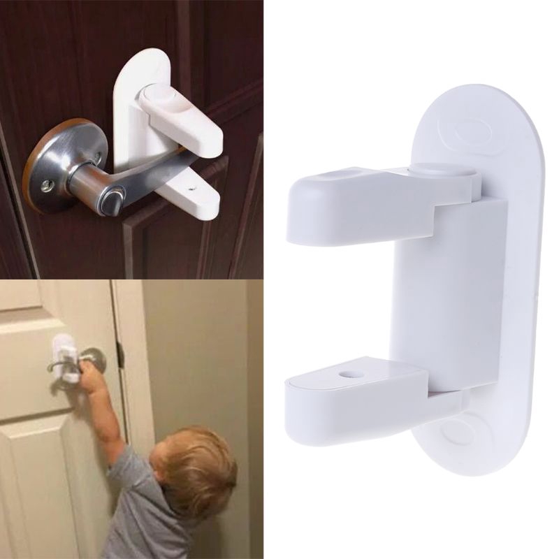 Thanh chặn cần gạt mở cửa chống va đập bảo vệ an toàn cho bé