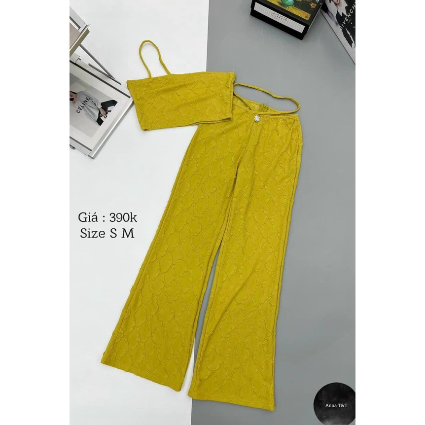 Set áo cup ngực và quần dài cực chất