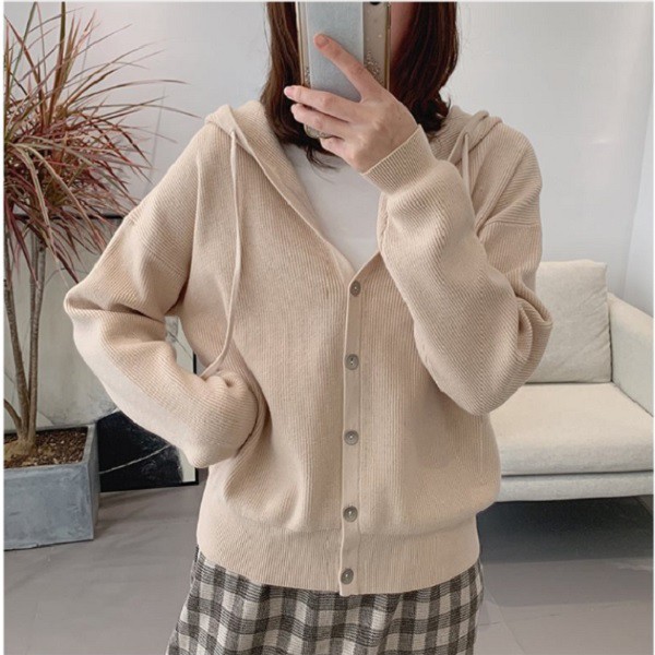 Áo khoác len nữ có nón QUẢNG CHÂU LS_A473