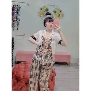 Set pijama gấu BBR LỤA LATIN SAM.CAO CẤP