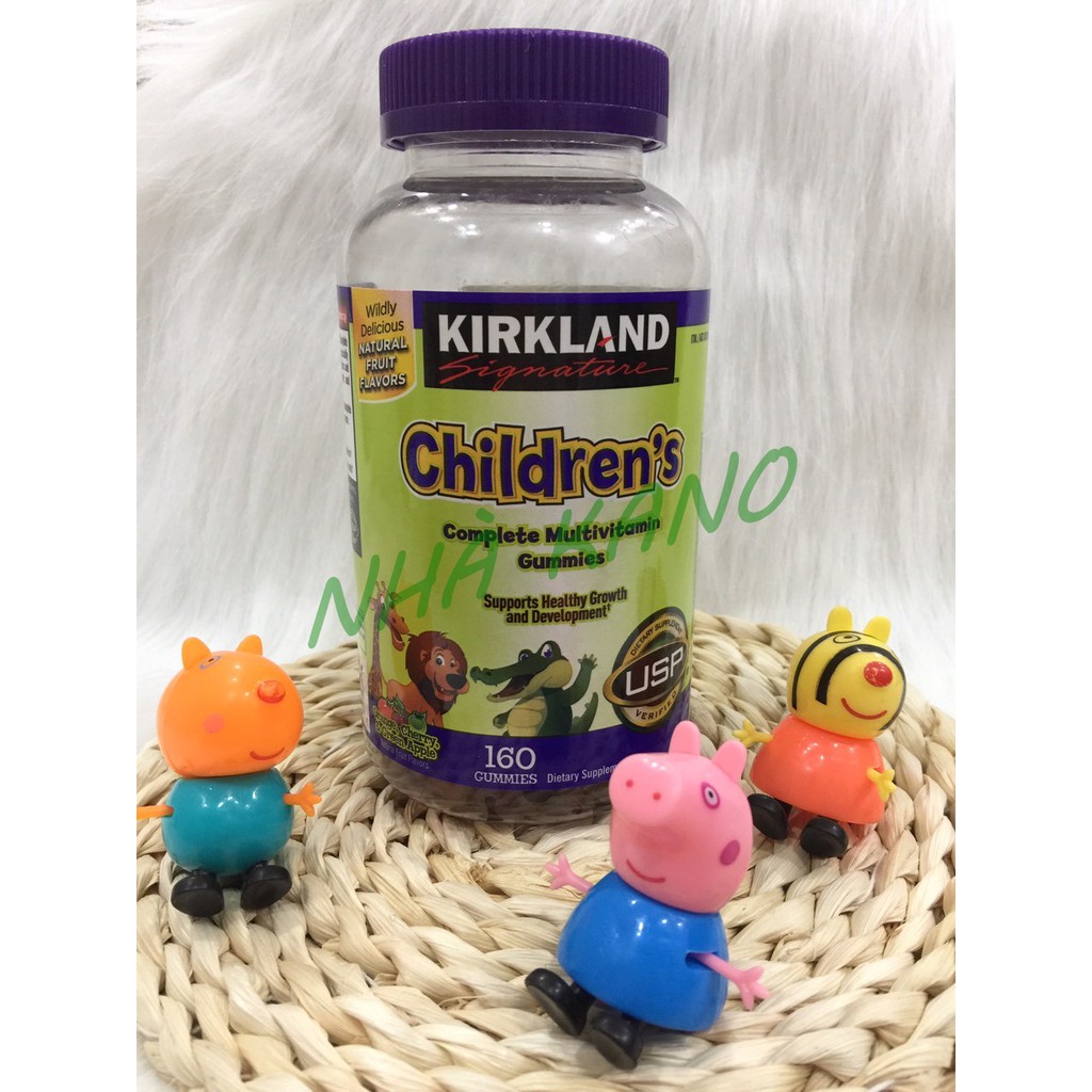 Kẹo dẻo vitamin Kirkland_Signature_Childrens_Complete_Multivitamin_Gummies của Mỹ