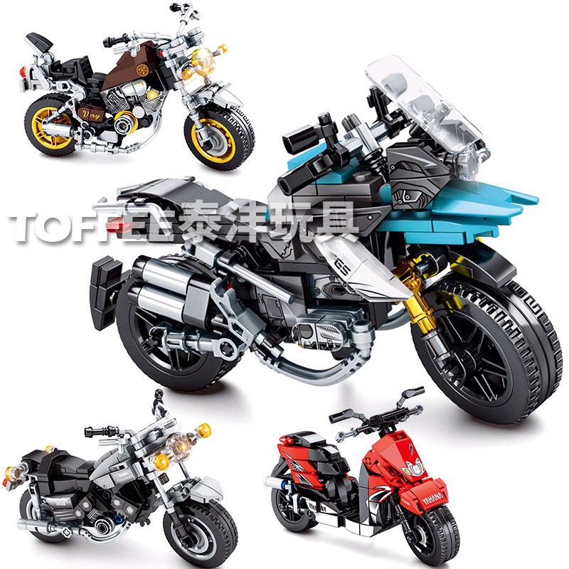 Bộ đồ chơi xếp hình lego xe môtô siêu ngầu