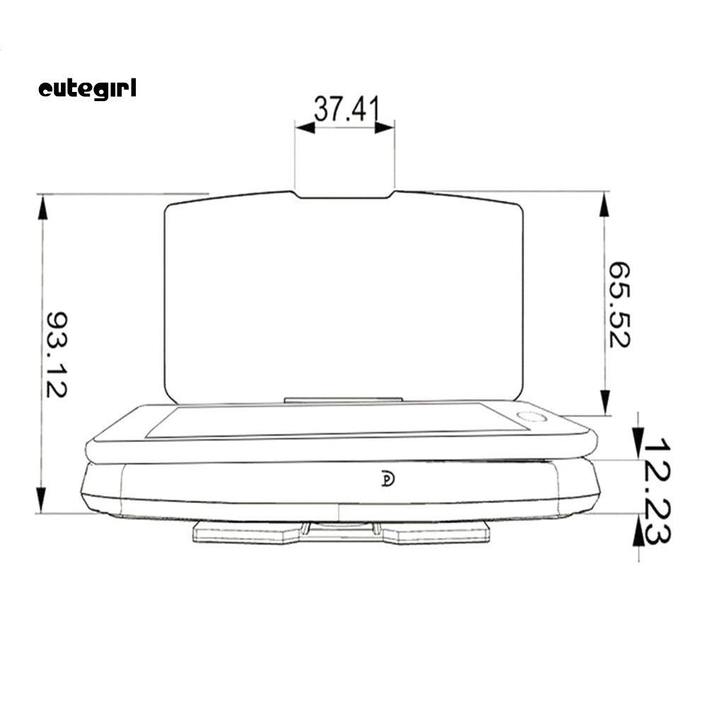 Giá đỡ thiết bị định vị GPS 6.5inch có màn hình HUD cho xe hơi