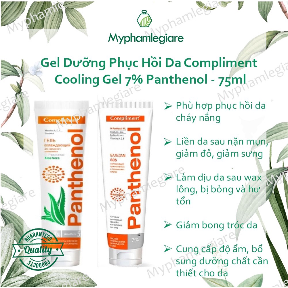 Gell dưỡng Panthenol compliment phục hồi da