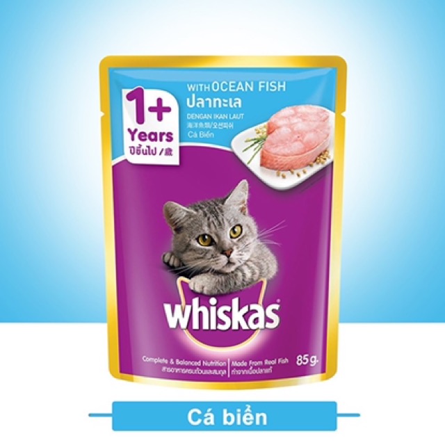 Pate Whiskas đủ vị - Gói nhỏ 85 gram