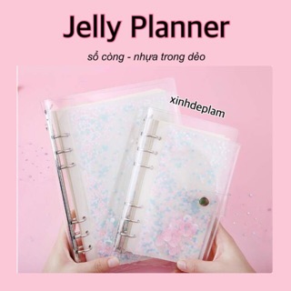 Sổ tay Jelly Planner trong suốt mẫu mới kèm phụ kiện