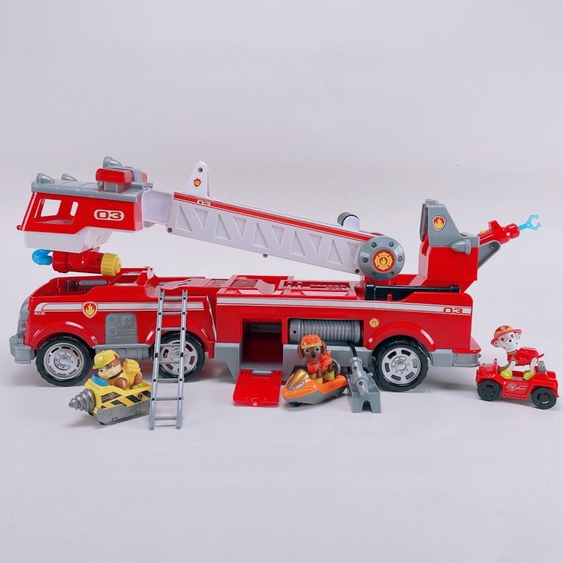 🐶PAW PATROL🐶Bộ Đồ Chơi Xe Cứu Hoả Đội Chó Cứu Hộ Pawpatrol Có Nhạc,Đèn Siêu To